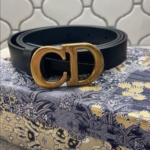 Christian Dior Saddle Calfskin Belt